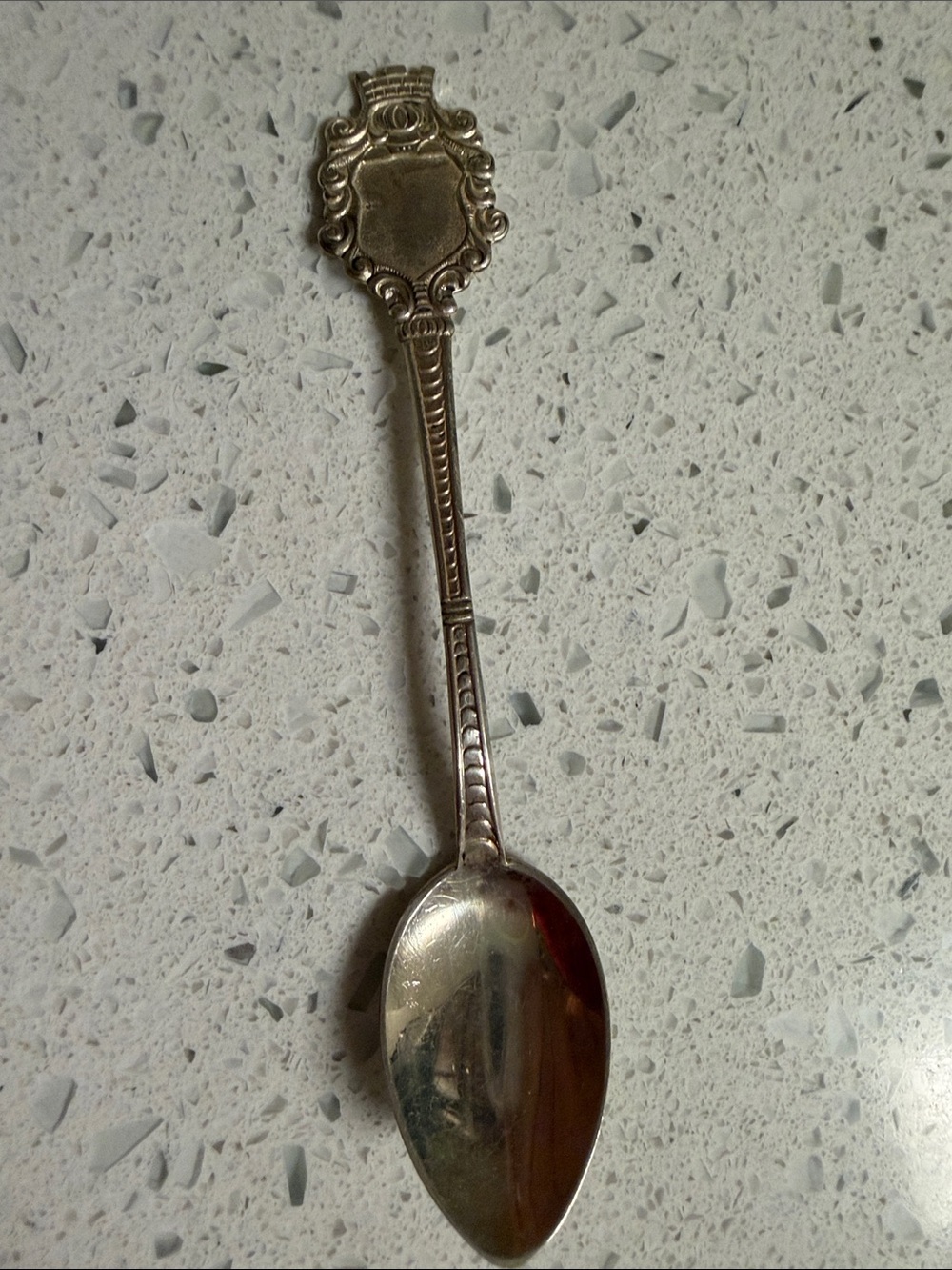 Ornate Silver-Tone Decorative Spoon – Elegant Table Accent